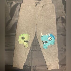 Cat & Jack Gray Kids Joggers with Dinosaur Prints